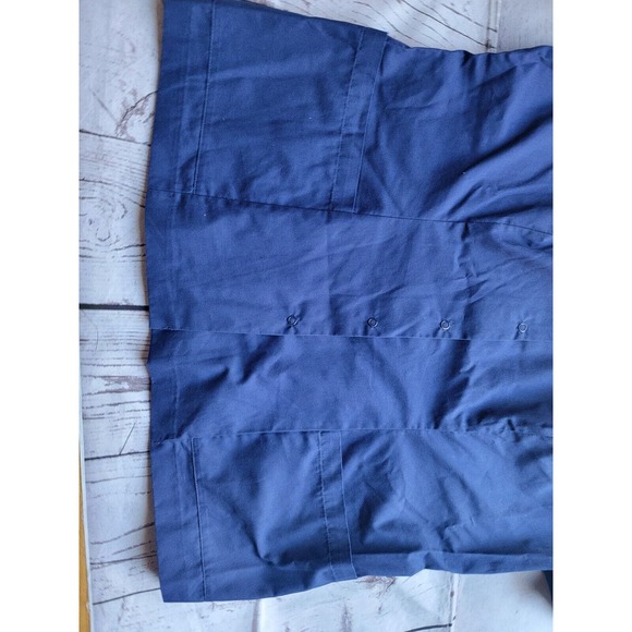 Crest Made In USA Nurse Vet Medical Scrub Top Navy Blue 2XL - Picture 2 of 7